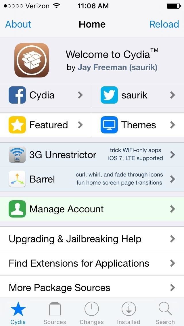 Cydia 101: Как повторно включить полузамкнутый джейлбрейк