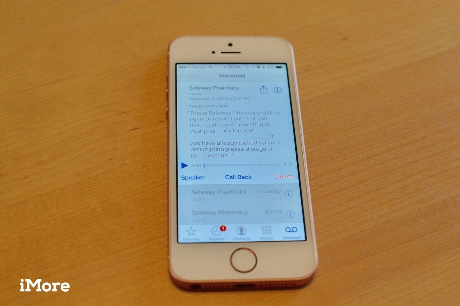 Голосовая почта на iPhone