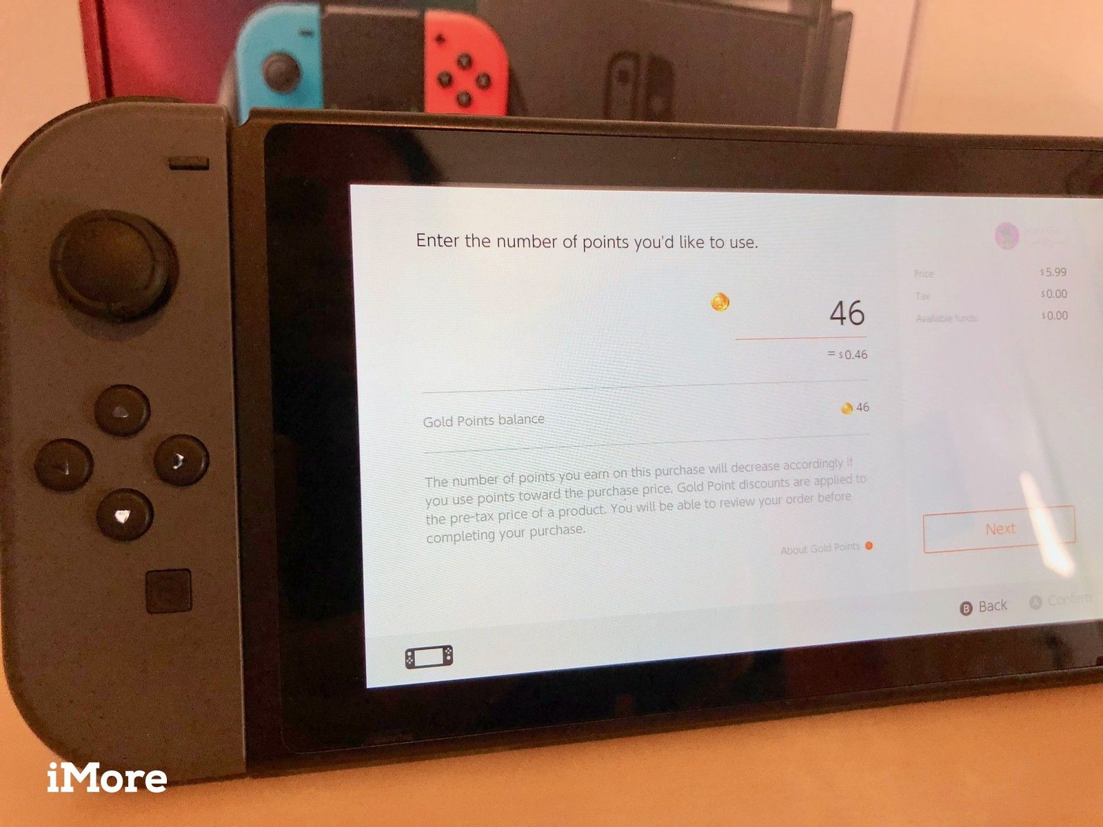 Погашение Золотых Очков на Nintendo Switch