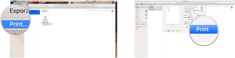 файл для печати почты