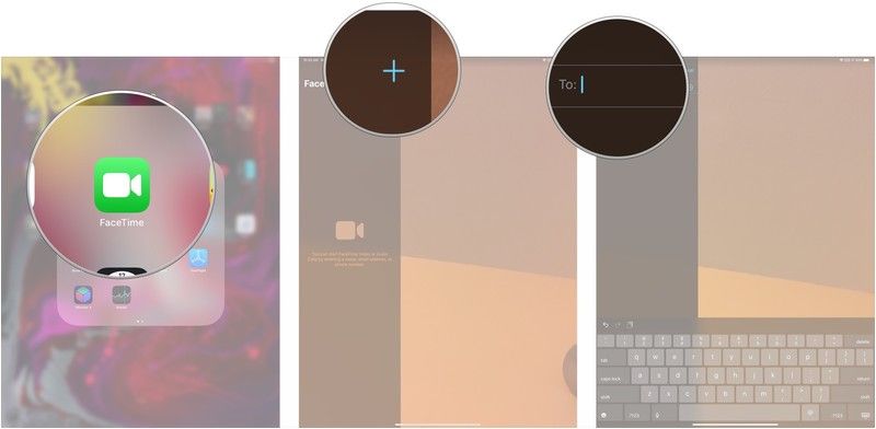 Откройте FaceTime, нажмите +, введите контактную информацию