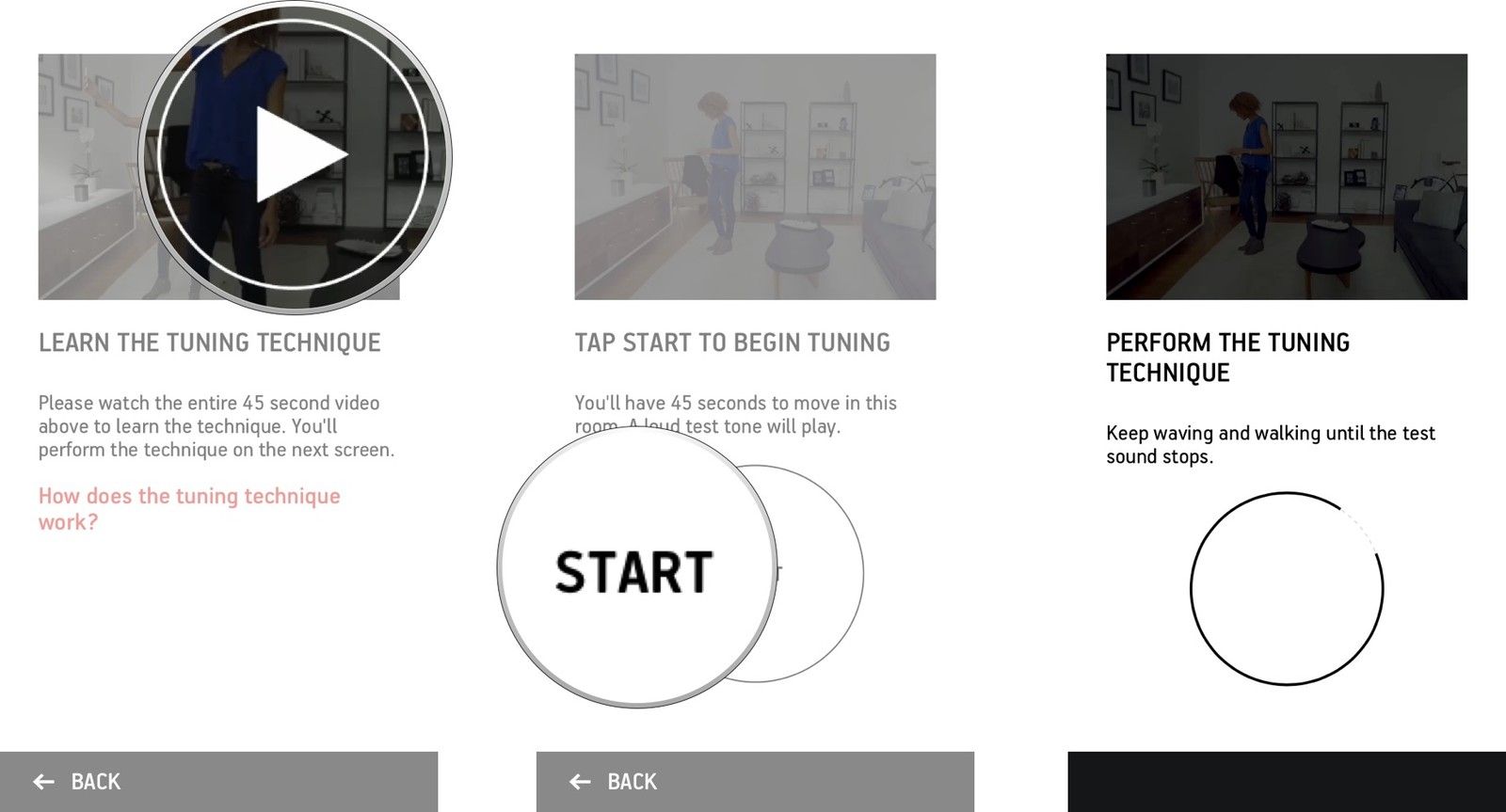 Посмотрите предоставленное видео, нажмите кнопку «Пуск» и начните процесс настройки.