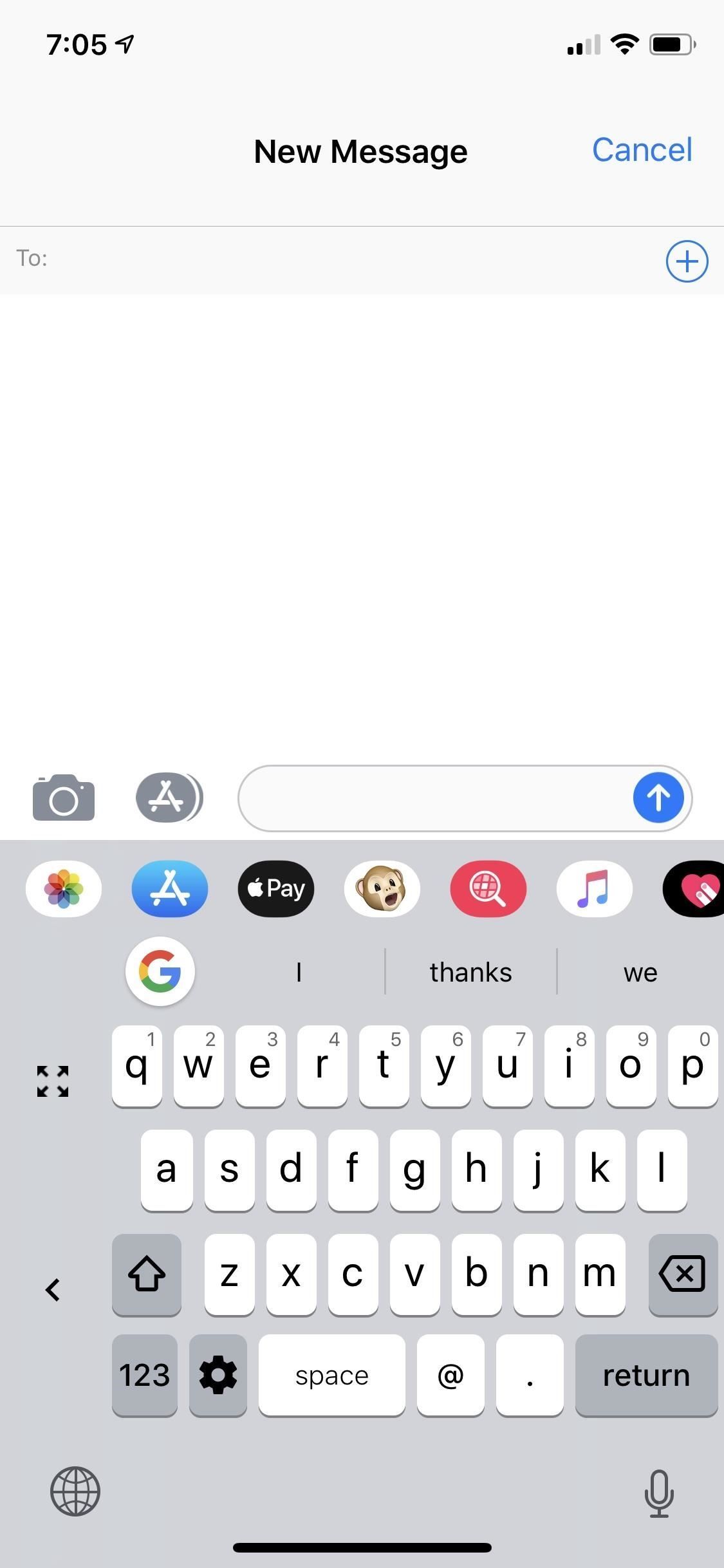 Как включить одноручный набор текста на вашем iPhone's Stock Keyboard