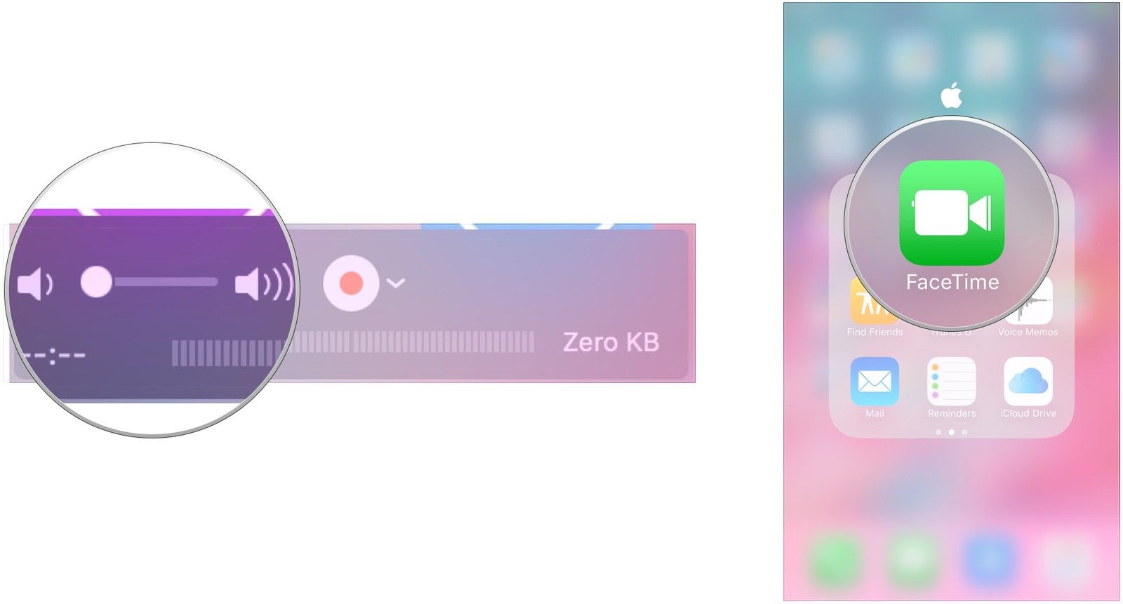 Увеличьте громкость в QuickTime, откройте FaceTime