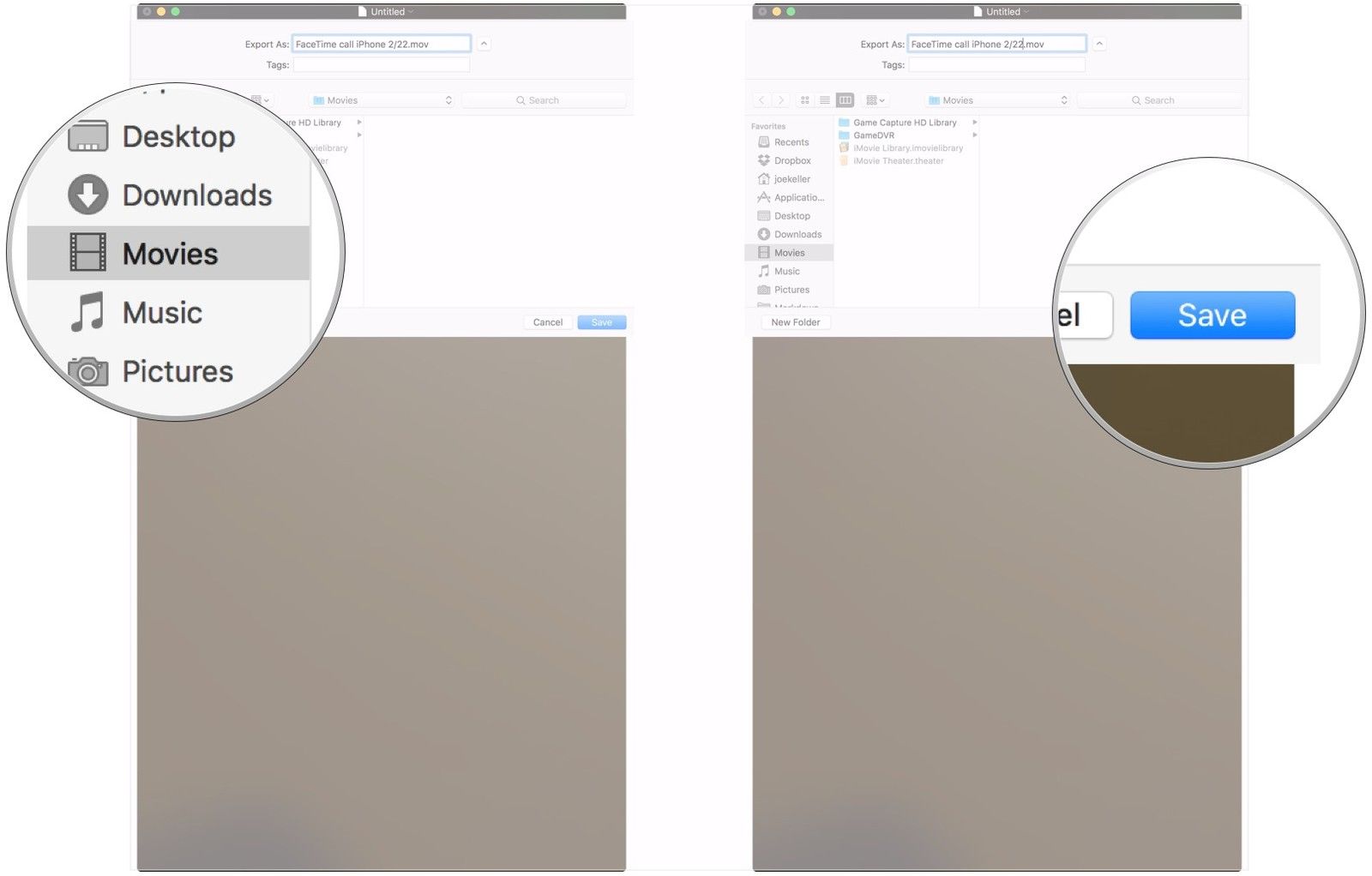 Выберите место сохранения, нажмите Сохранить