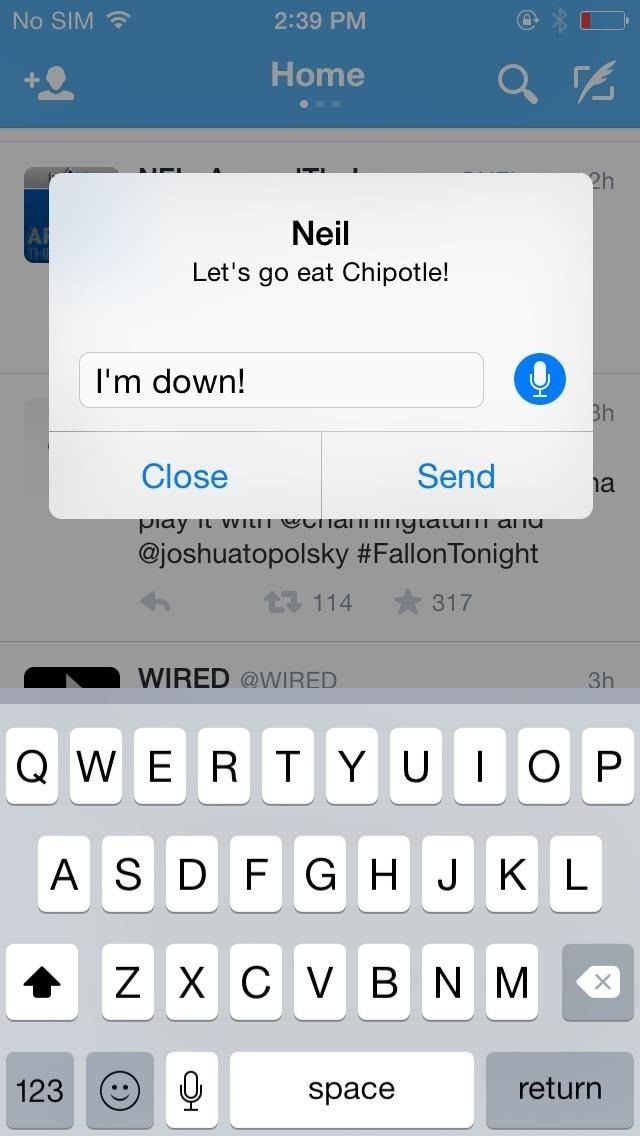 Отвечайте на текстовые сообщения, электронные письма с мусором, напоминания об откладывании и многое другое с интерактивными уведомлениями в iOS 8