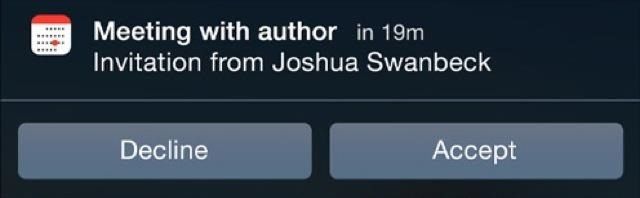 Отвечайте на текстовые сообщения, электронные письма с мусором, напоминания об откладывании и многое другое с интерактивными уведомлениями в iOS 8