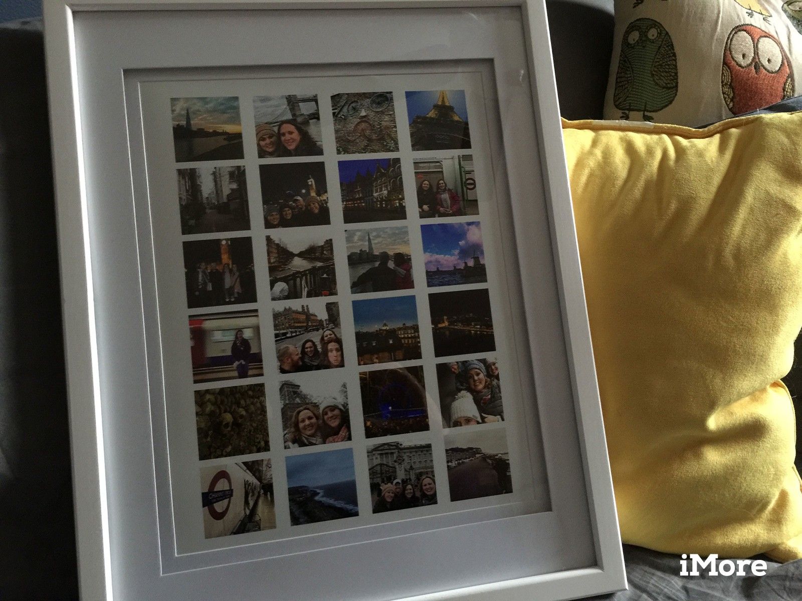 Сделай сам проекты: Как сделать потрясающий настенный коллаж из фотографий в Instagram!