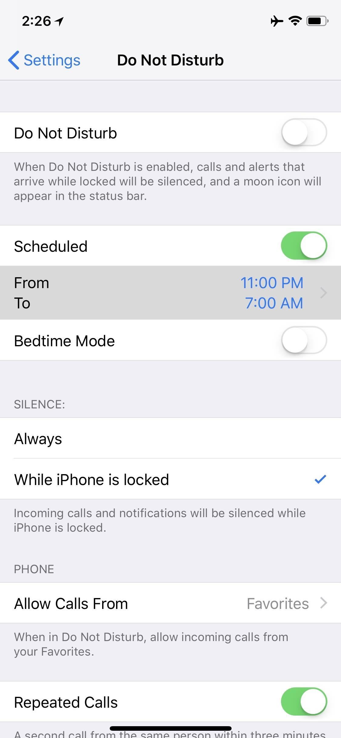 Спящий режим: как избежать, чтобы уведомления отвлекали вас ночью на iOS 12