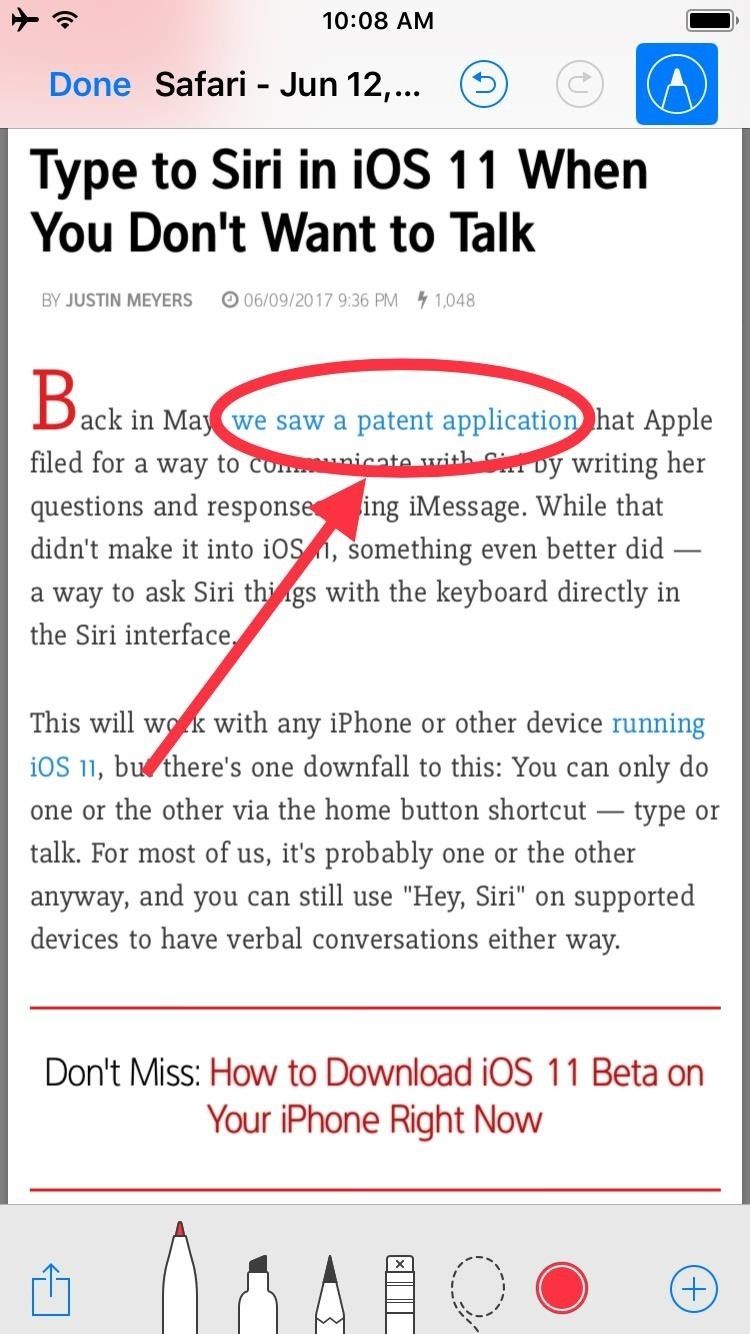 Быстрое сохранение и разметка PDF-файлов заметок, веб-страниц и прочего в iOS 11