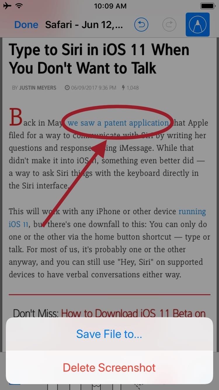 Быстрое сохранение и разметка PDF-файлов заметок, веб-страниц и прочего в iOS 11