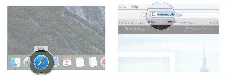Откройте Safari и перейдите на веб-сайт, на который хотите добавить ссылку для заметок.