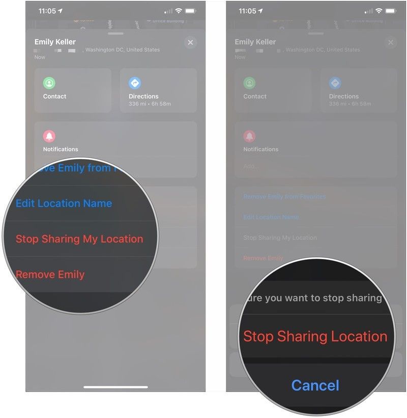 Нажмите «Остановить общий доступ», нажмите «Остановить общий доступ».