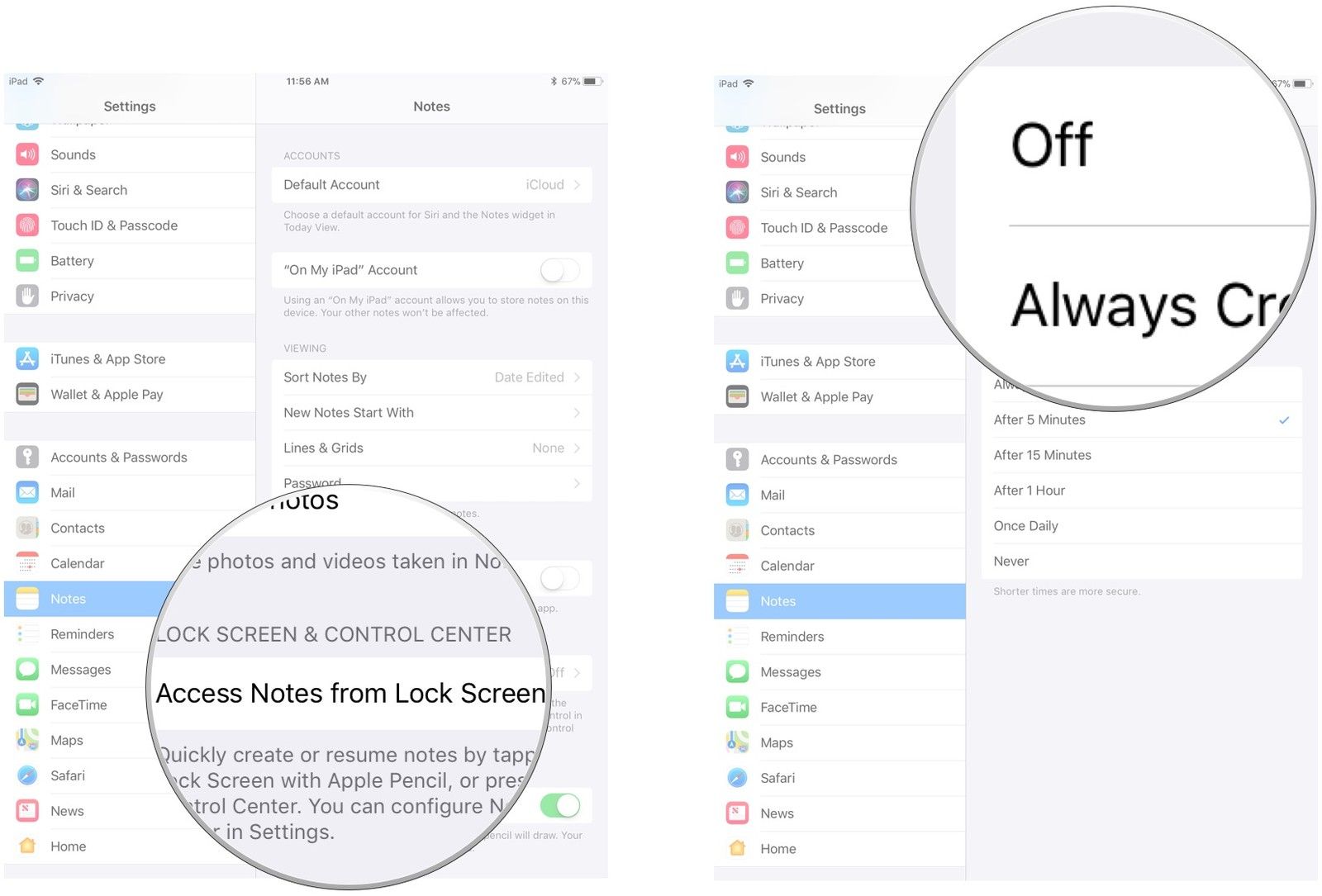 Нажмите «Доступ» с экрана блокировки, затем нажмите «Выкл.»