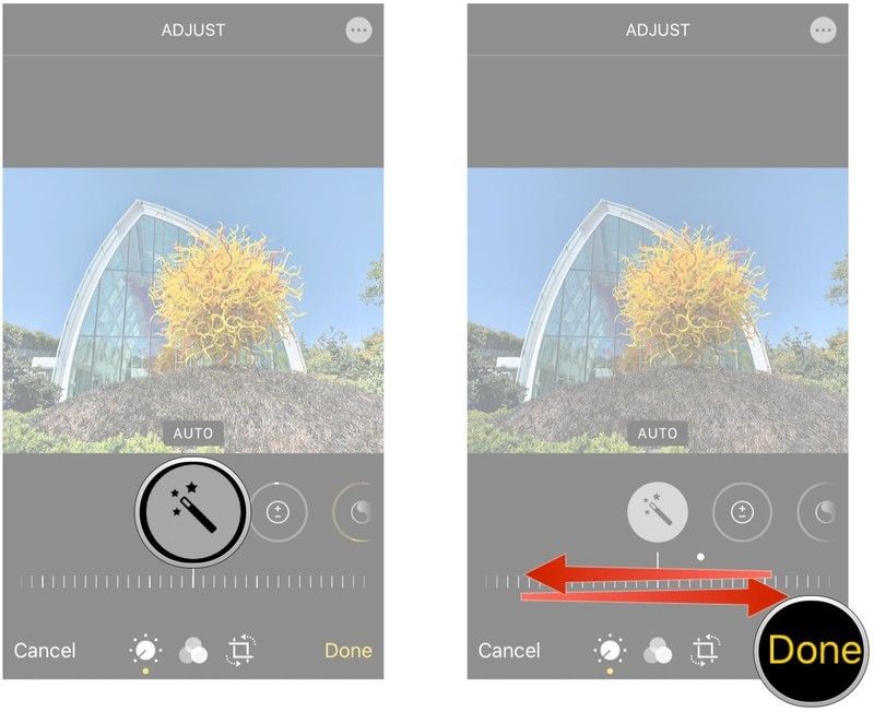 Освещение, Авто-Улучшение, Готово Освещение, Авто-Улучшение, Готово