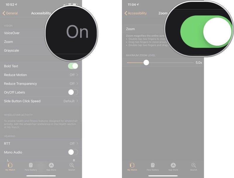 Apple Watch zoom