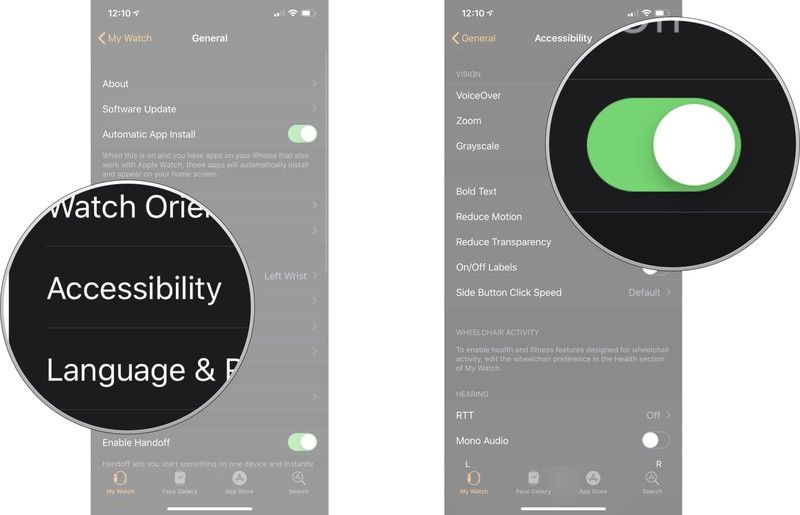 Серая шкала Apple Watch