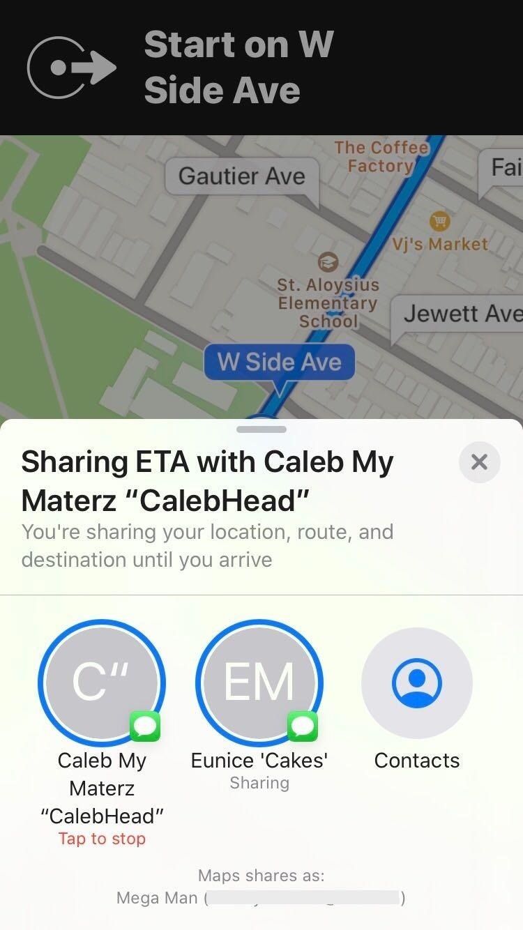 Как поделиться своим ETA с контактами из Apple Maps вручную или автоматически