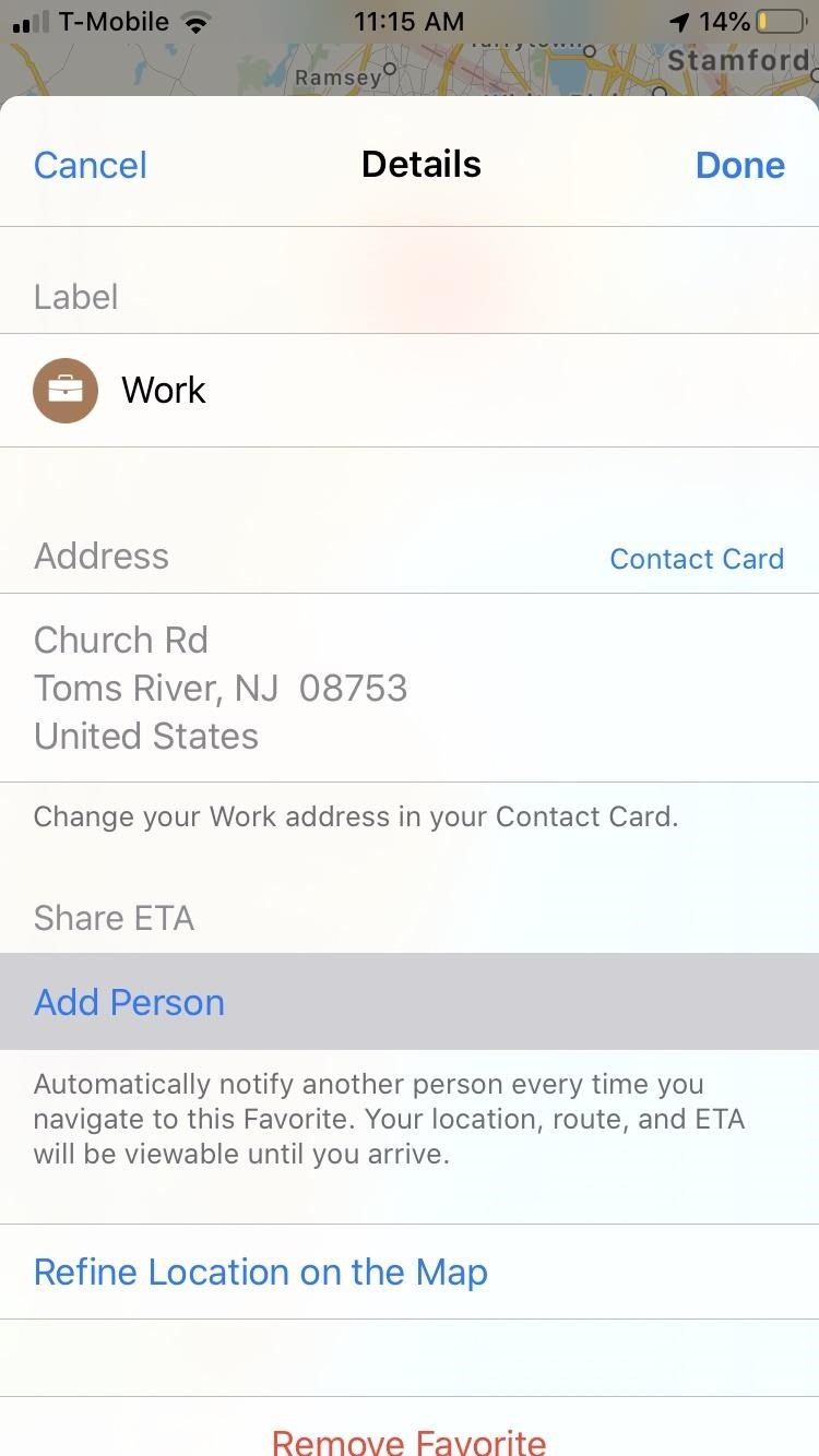 Как поделиться своим ETA с контактами из Apple Maps вручную или автоматически
