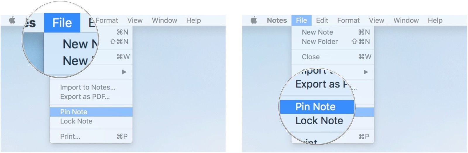 Нажмите на файл, затем нажмите на заметку