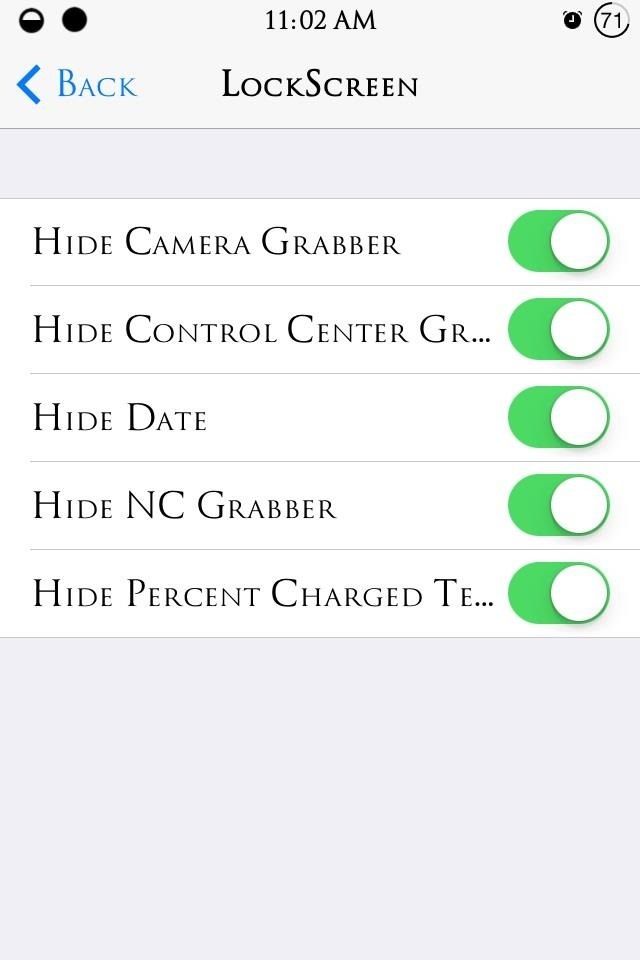 Как скрыть раздражающие функции iOS 7 из Центра управления, экрана «Домой и замок» и строки состояния