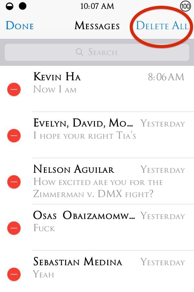 Как удалить все сообщения одновременно на вашем iPhone