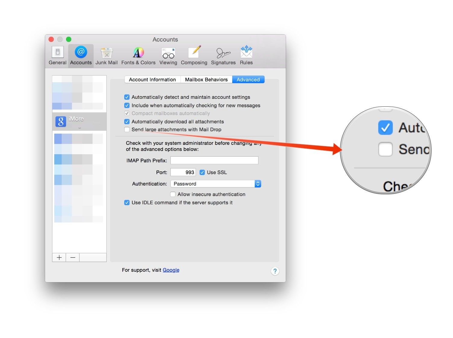 Использовать почту