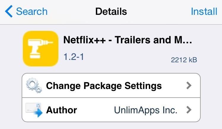 Добавить трейлеры фильмов на свой iPhone's Netflix App