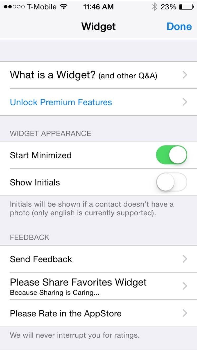 Добавьте быстрый набор на свой iPhone's Notification Center in iOS 8