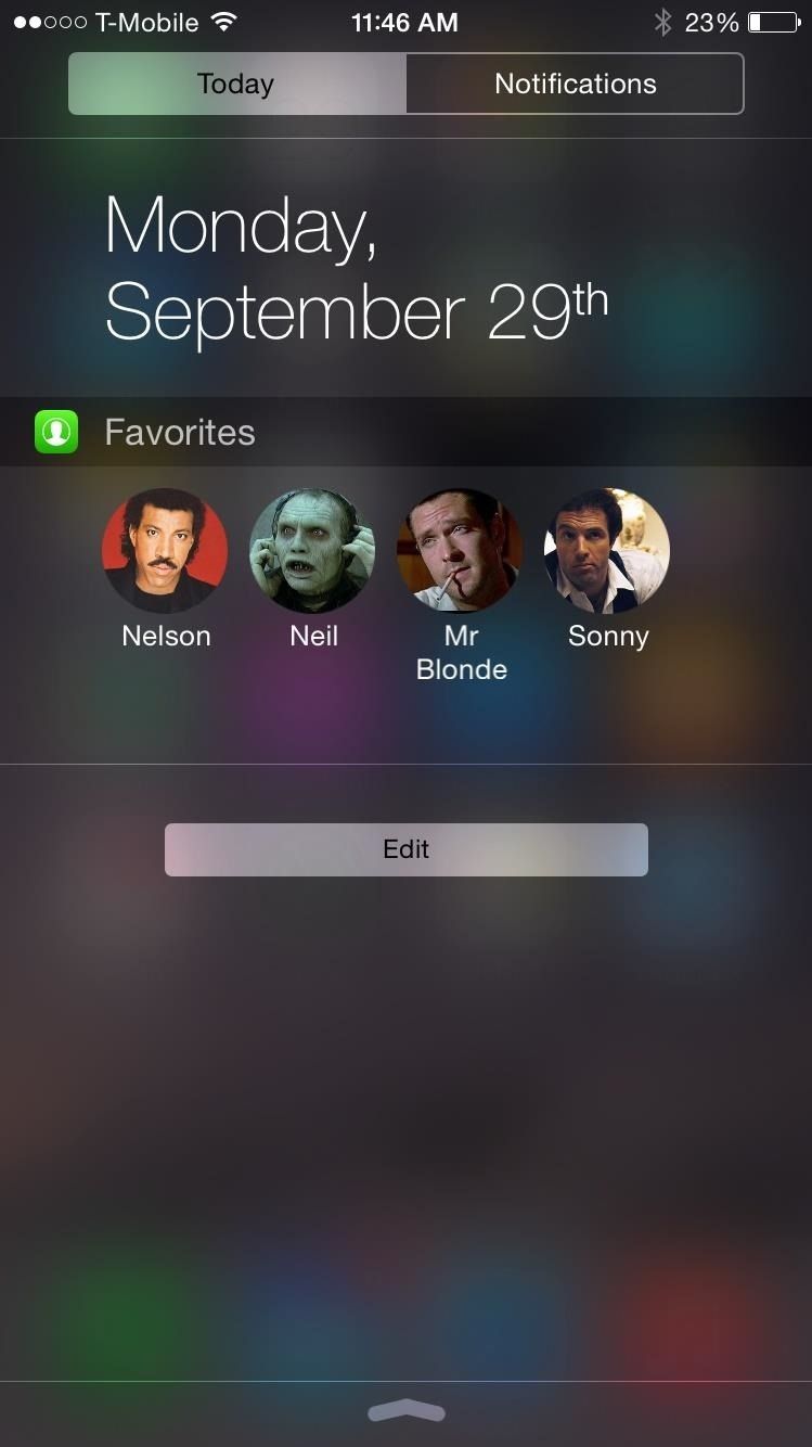 Добавьте быстрый набор на свой iPhone's Notification Center in iOS 8