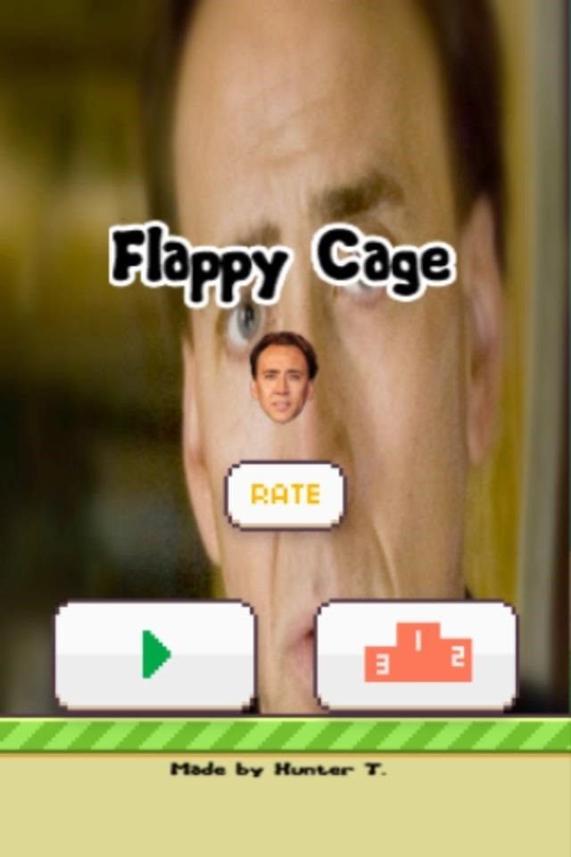 Flappy Cage, Plus 4 более смешные веселые темы Flappy Bird для вашего iPhone