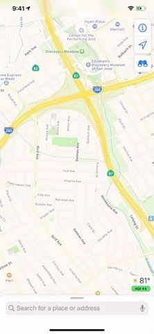 использование'Look Around' in Apple Maps to Tour High-Resolution Street Views of Cities