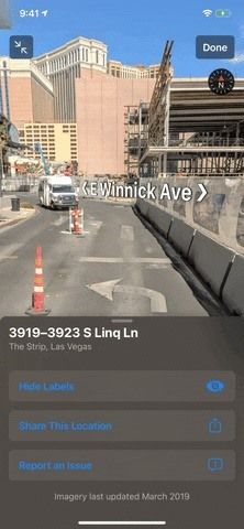 использование'Look Around' in Apple Maps to Tour High-Resolution Street Views of Cities