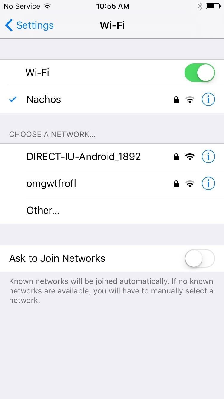 Этот виджет позволяет быстрее открывать настройки Wi-Fi, обмениваться паролями и другими данными на iPhone