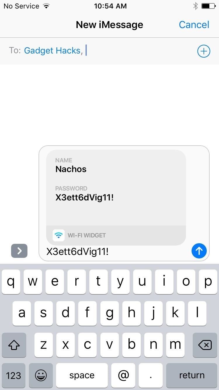Этот виджет позволяет быстрее открывать настройки Wi-Fi, обмениваться паролями и другими данными на iPhone