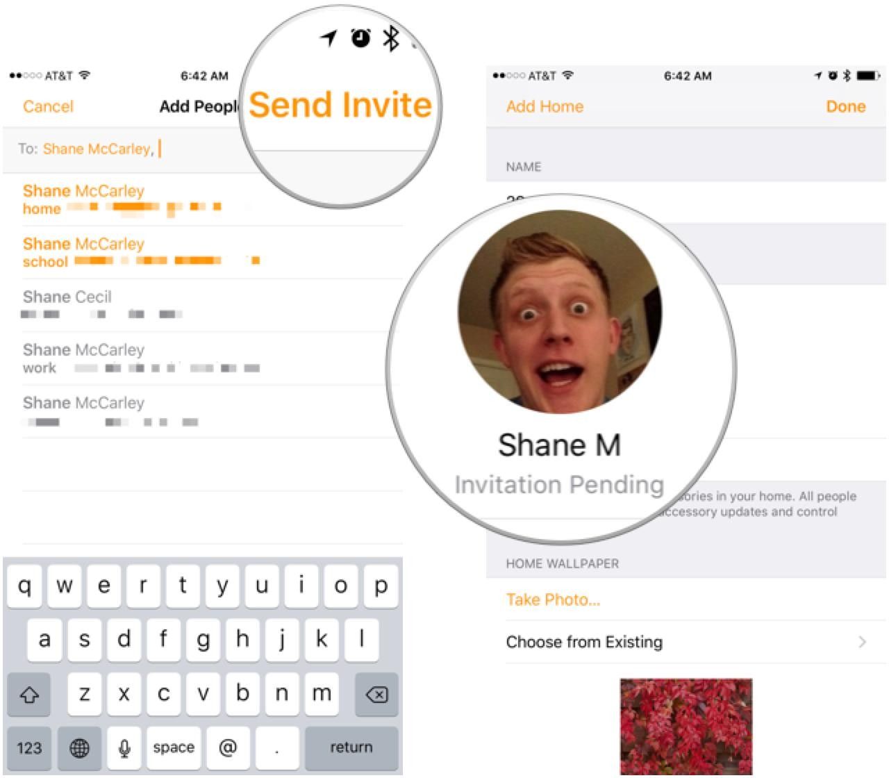 Как пригласить человека присоединиться к вашему дому.