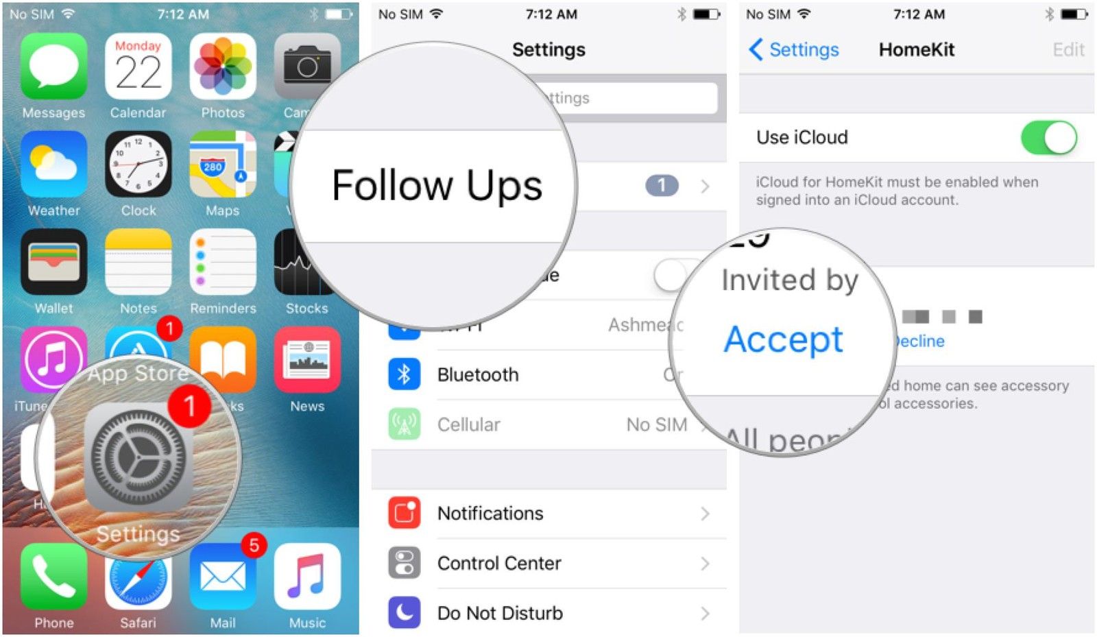 Как принять приглашение присоединиться к дому.