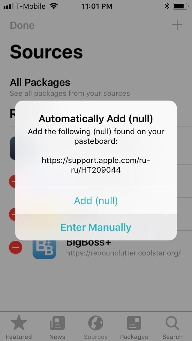 Как добавить Repos в Sileo, чтобы вы могли найти больше твиков Jailbreak для установки
