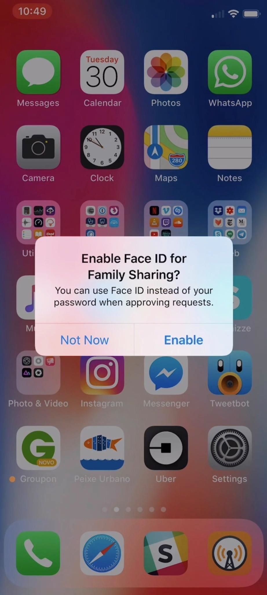 Как использовать Face ID на iPhone X, чтобы утвердить запросы на загрузку в семейный доступ