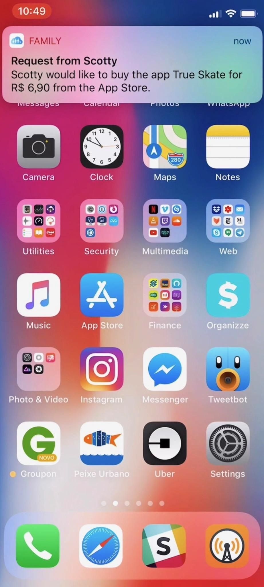 Как использовать Face ID на iPhone X, чтобы утвердить запросы на загрузку в семейный доступ