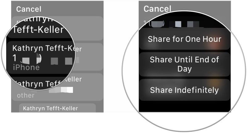 Нажмите метод контакта, нажмите продолжительность