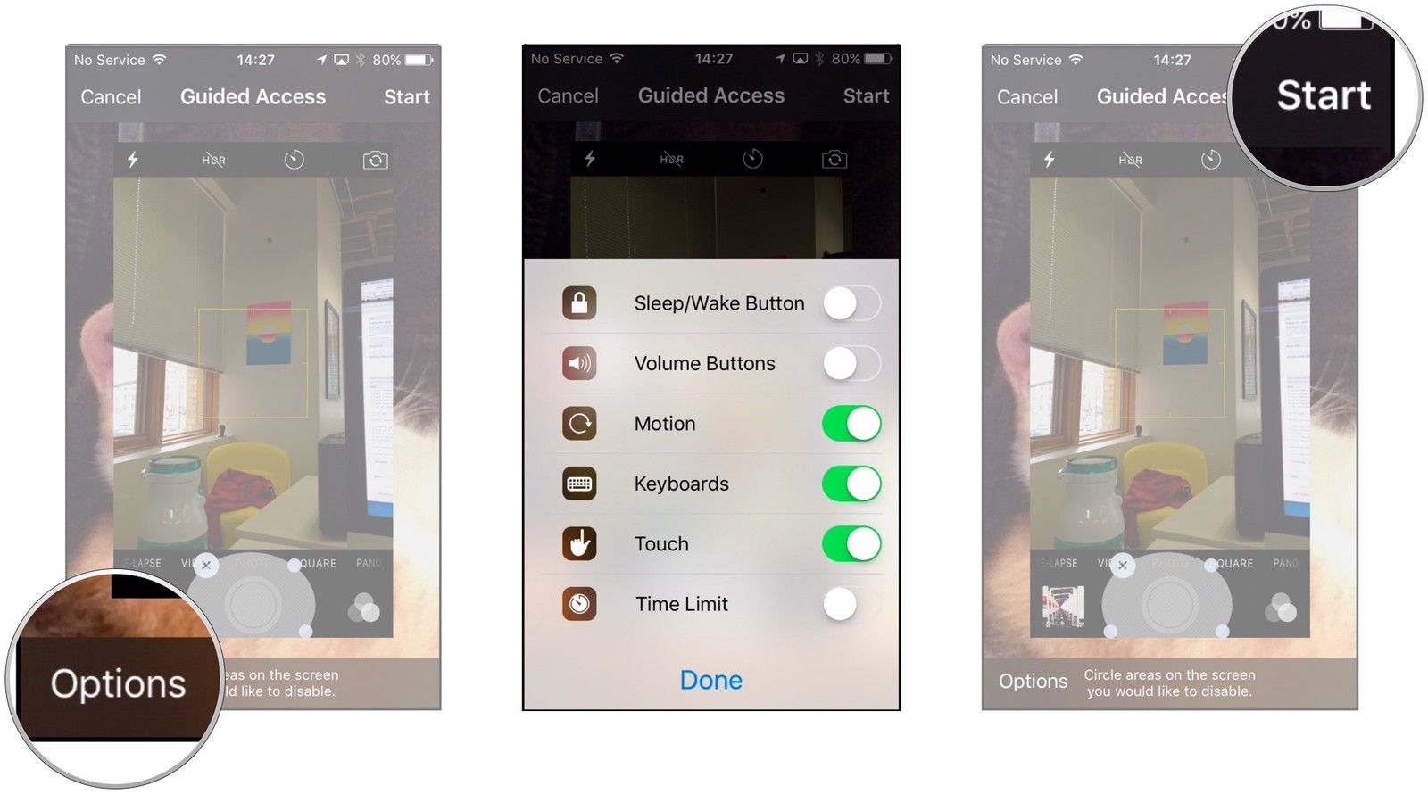 Нажмите «Параметры», сделайте свой выбор, нажмите «Пуск»