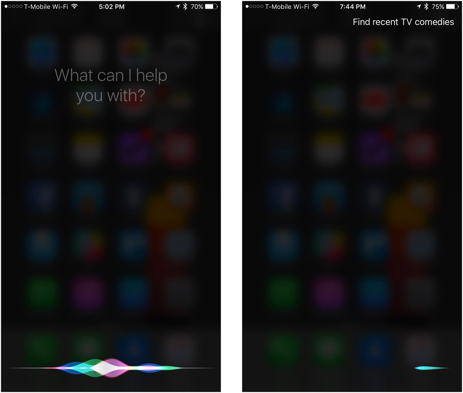 Активируйте Siri, найдите тип шоу
