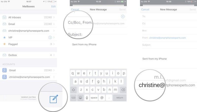 Нажмите «Создать», нажмите «Из поля», нажмите «Аккаунт» из палитры