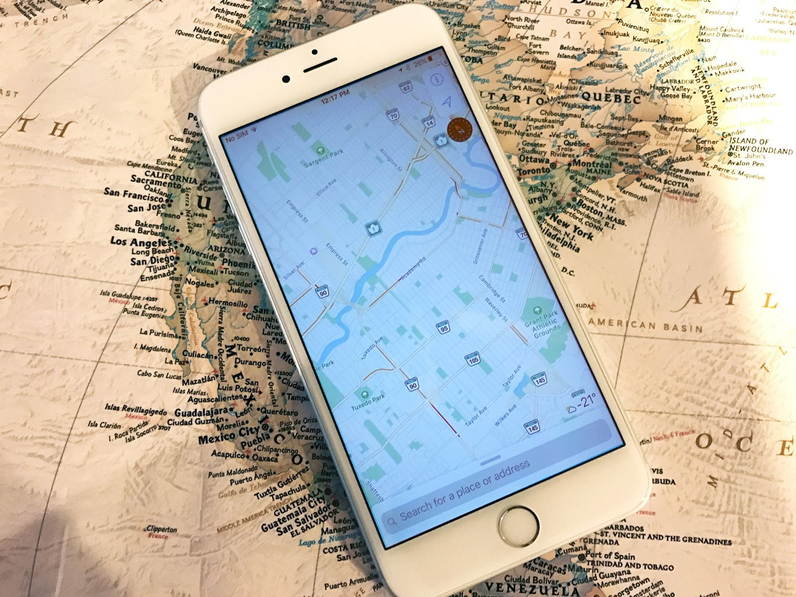 Карта на айфоне
