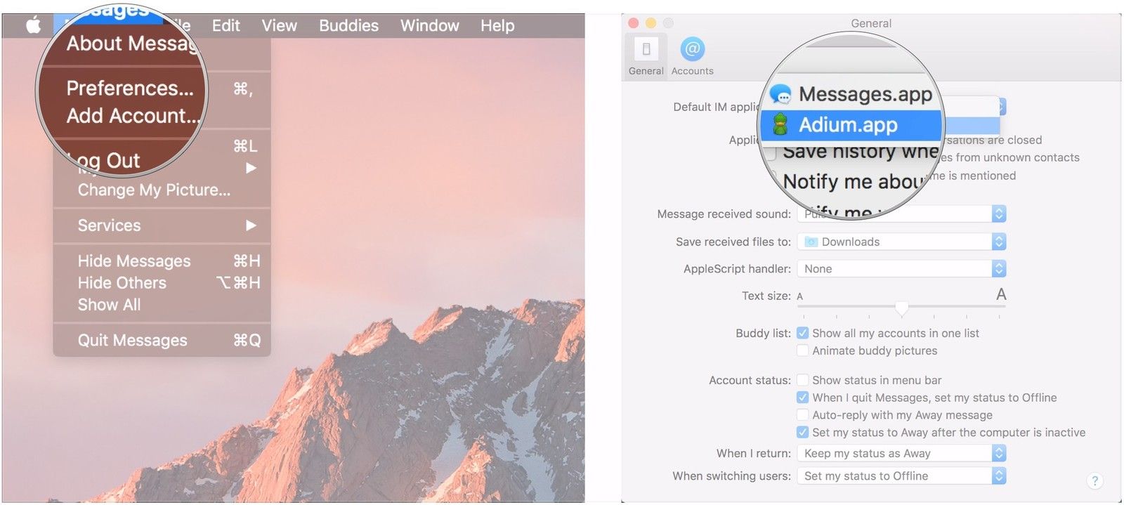 Откройте Настройки, выберите приложение