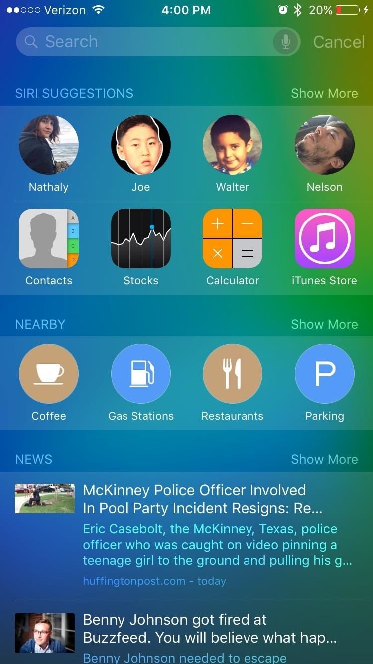 Как отключить проактивный поиск на вашем iPhone или iPad в iOS 9
