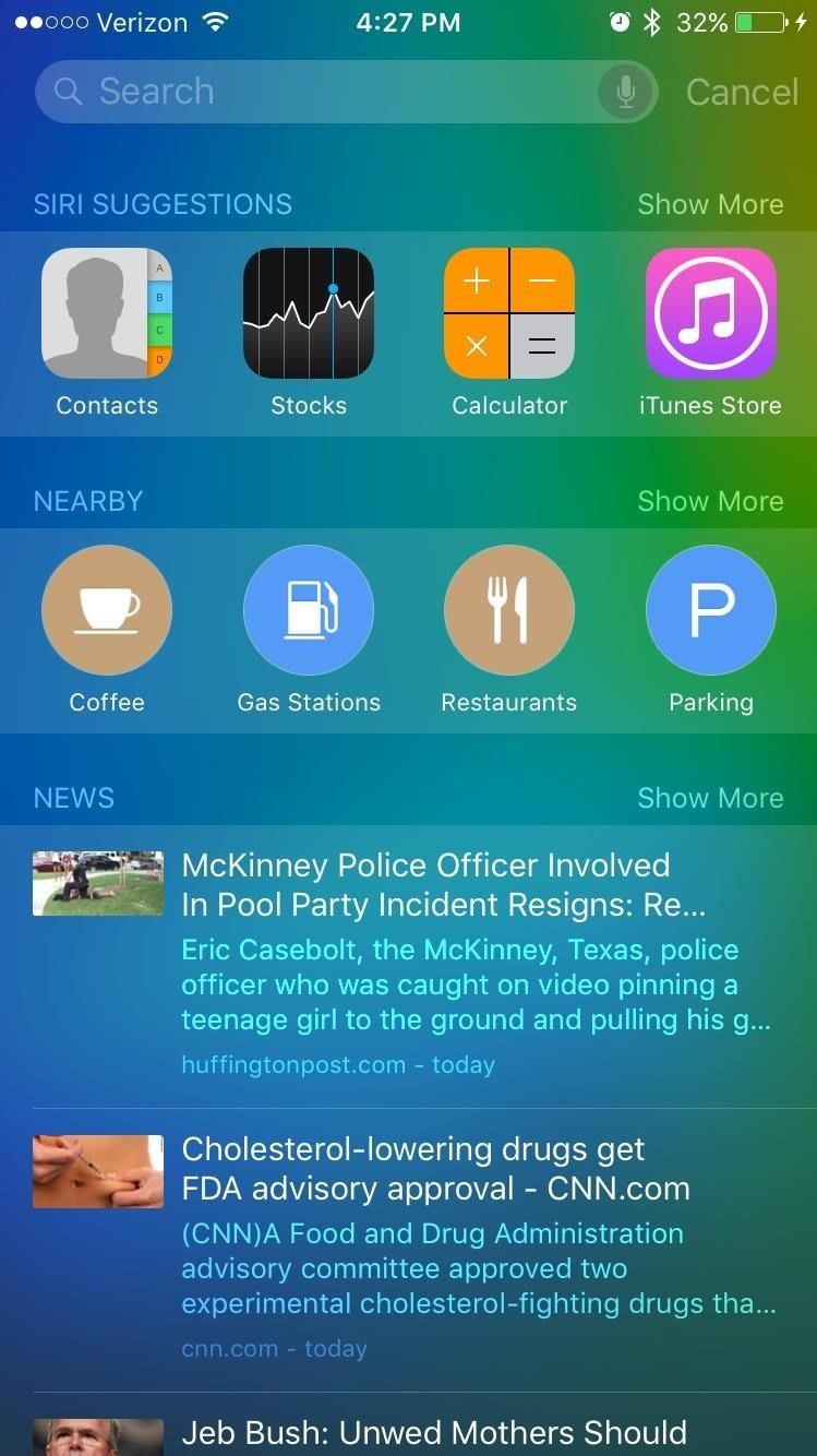 Как отключить проактивный поиск на вашем iPhone или iPad в iOS 9