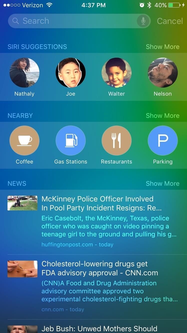 Как отключить проактивный поиск на вашем iPhone или iPad в iOS 9