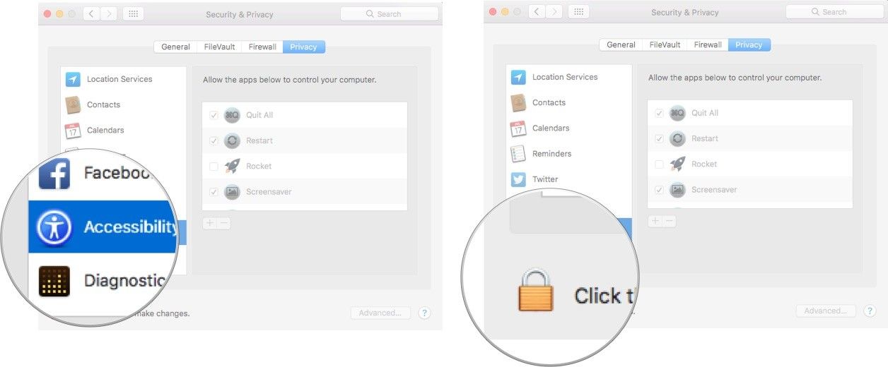 Включить доступ для приложений